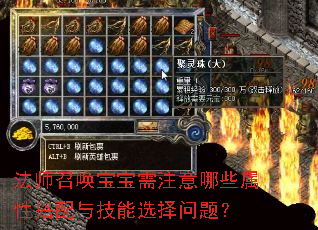 法师召唤宝宝需注意哪些属性搭配与技能选择问题? 法师召唤宝宝需注意哪些属性搭配与技能选择问题?