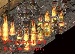 新开传奇私服打金常用合成材料有哪些? 新开传奇私服打金常用合成材料有哪些?