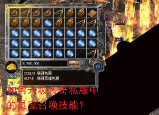 如何升级传奇私服中的灵宠召唤技能? 如何升级传奇私服中的灵宠召唤技能?