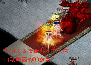 如何设置传奇游戏中人物自动喝药的DB参数? 如何设置传奇游戏中人物自动喝药的DB参数?