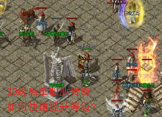 30级后单职业传奇如何快速提升等级? 30级后单职业传奇如何快速提升等级?