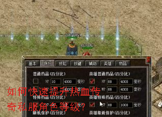 ��ο���������Ѫ����˽����ɫ�ȼ���