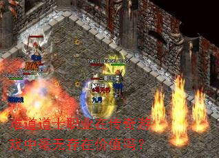 难道道士职业在传奇游戏中毫无存在价值吗? 难道道士职业在传奇游戏中毫无存在价值吗?