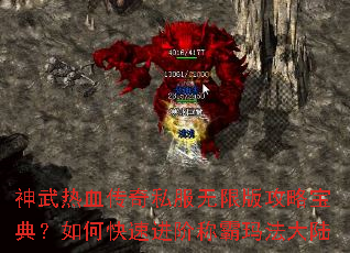 神武热血传奇私服无限版攻略宝典?如何快速进阶称霸玛法大陆 神武热血传奇私服无限版攻略宝典?如何快速进阶称霸玛法大陆