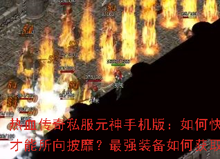 热血传奇私服元神手机版:如何快速提升元神等级?怎样搭配技能才能所向披靡?最强装备如何获取?纵横沙场的终极秘诀是什么? 热血传奇私服元神手机版:如何快速提升元神等级?怎样搭配技能才能所向披靡?最强装备如何获取?纵横沙场的终极秘诀是什么?