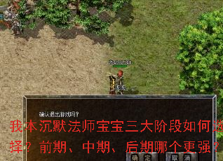 我本沉默法师宝宝三大阶段如何选择?前期、中期、后期哪个更强? 我本沉默法师宝宝三大阶段如何选择?前期、中期、后期哪个更强?
