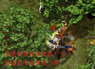 如何高效升级武器?分享我的传奇游戏心得 如何高效升级武器?分享我的传奇游戏心得