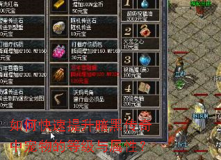 如何快速提升暗黑传奇中宠物的等级与属性? 如何快速提升暗黑传奇中宠物的等级与属性?