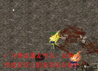 1.76黄金屠龙传说:如何快速获取三职业顶级装备? 1.76黄金屠龙传说:如何快速获取三职业顶级装备?