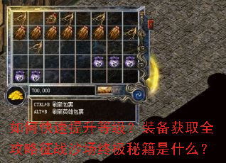 如何快速提升等级?装备获取全攻略征战沙场终极秘籍是什么? 如何快速提升等级?装备获取全攻略征战沙场终极秘籍是什么?