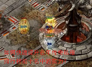 如何快速提升在年传奇私服排行榜前十名中的实力? 如何快速提升在年传奇私服排行榜前十名中的实力?
